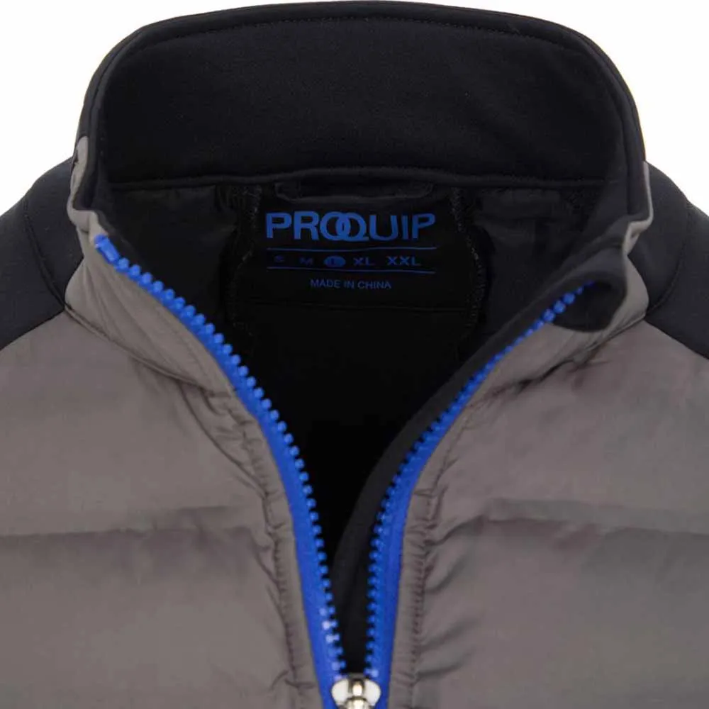 Proquip Helm Quilt Gilet - Black/Grey Black Friday Sale