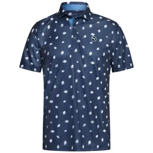 Puma Pure Love Birdies Polo Shirt - Deep Navy/White Glow Cyber Monday Sale Rise Every Time