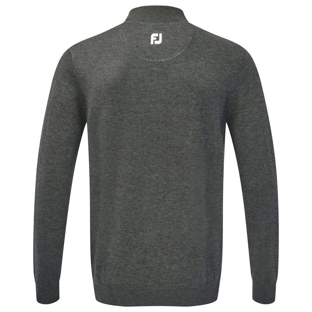 Winter Sale Footjoy Wool Blend 1/2 Zip Pullover - Heather Charcoal