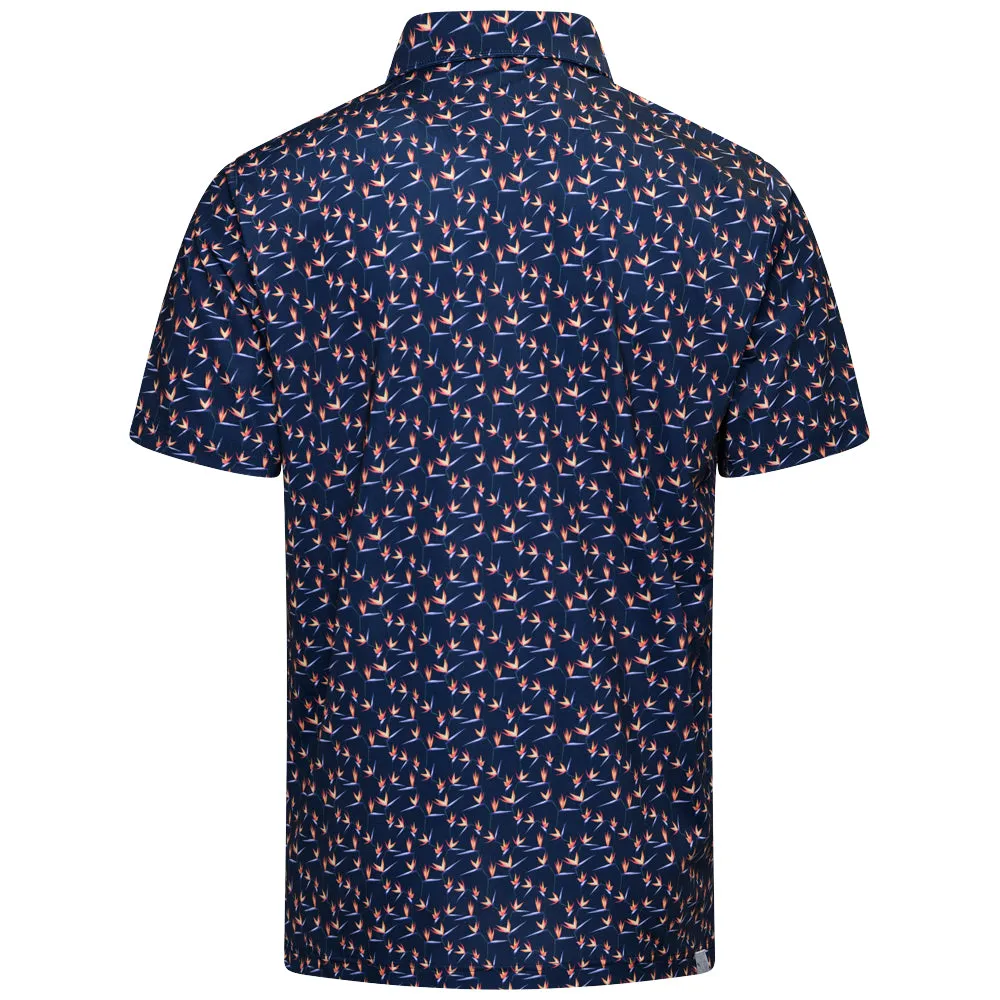 Flash Sale Lead with Style Puma Mattr Paradise Polo Shirt - Deep Navy/Sunny Yellow