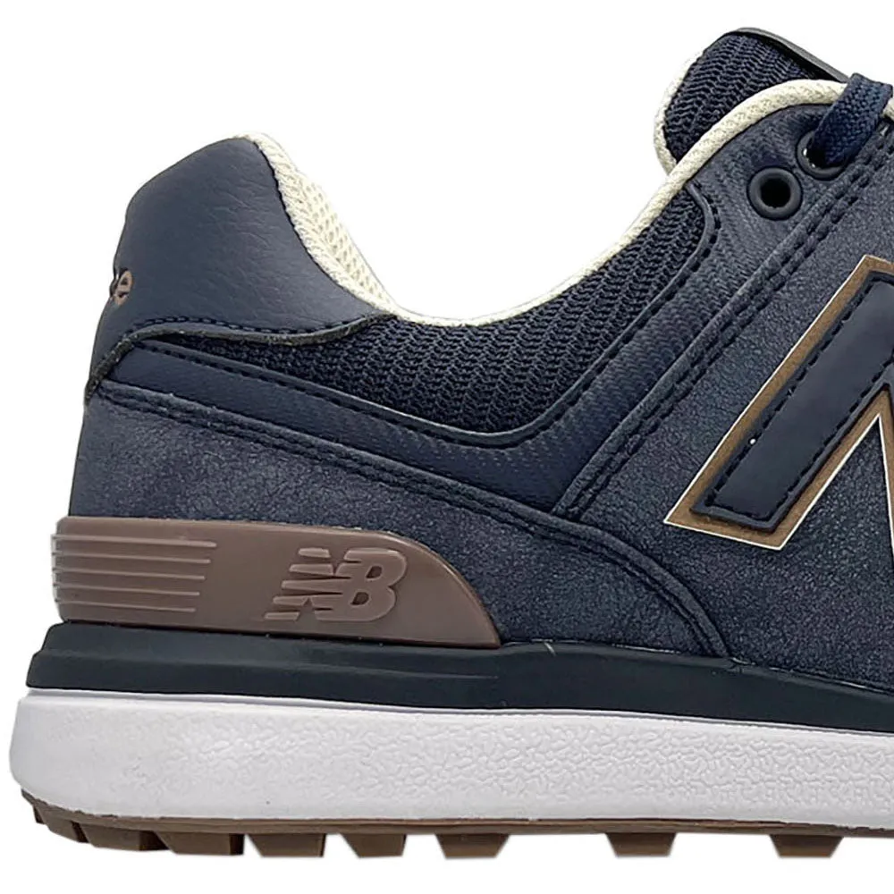 New Balance 574 Greens V2 Spikeless Waterproof Shoes - Navy/Gum Move Like You Mean It