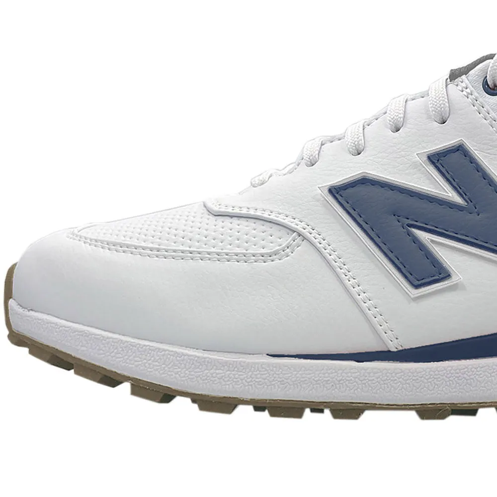 New Balance 574 Greens V2 Spikeless Waterproof Shoes - White/Navy Step Into Strength