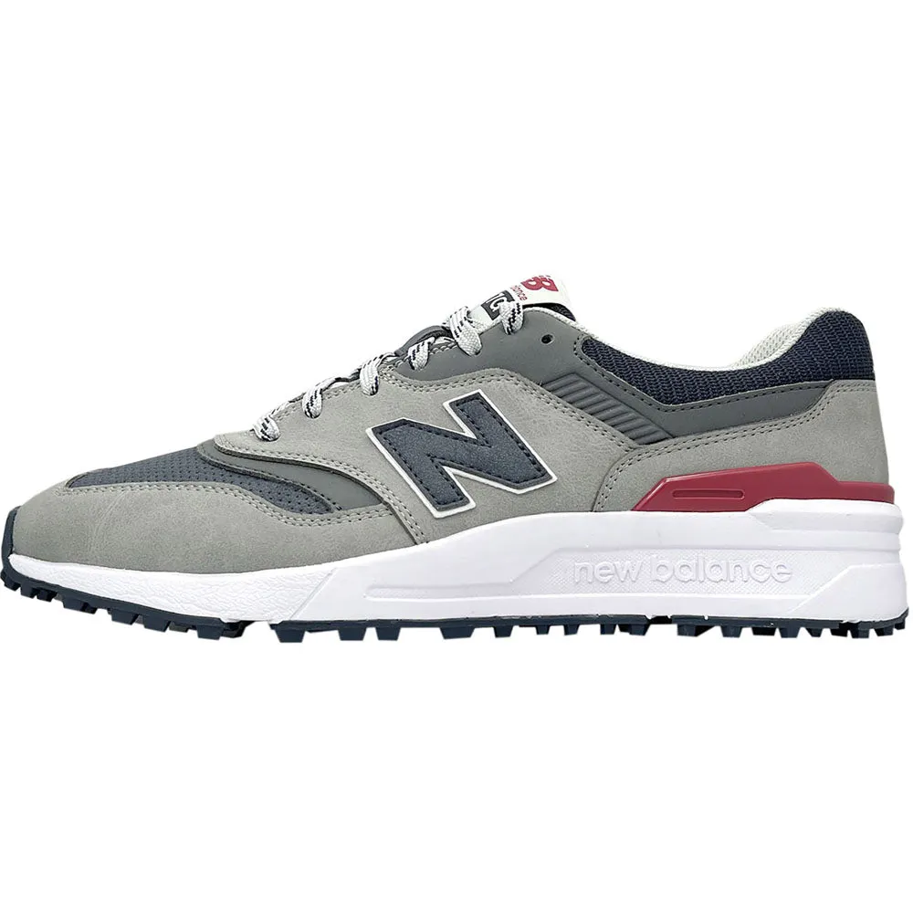 Halloween Sale Built to Perform New Balance 997 Spikeless Waterproof Shoes - Navy/Grey/Red