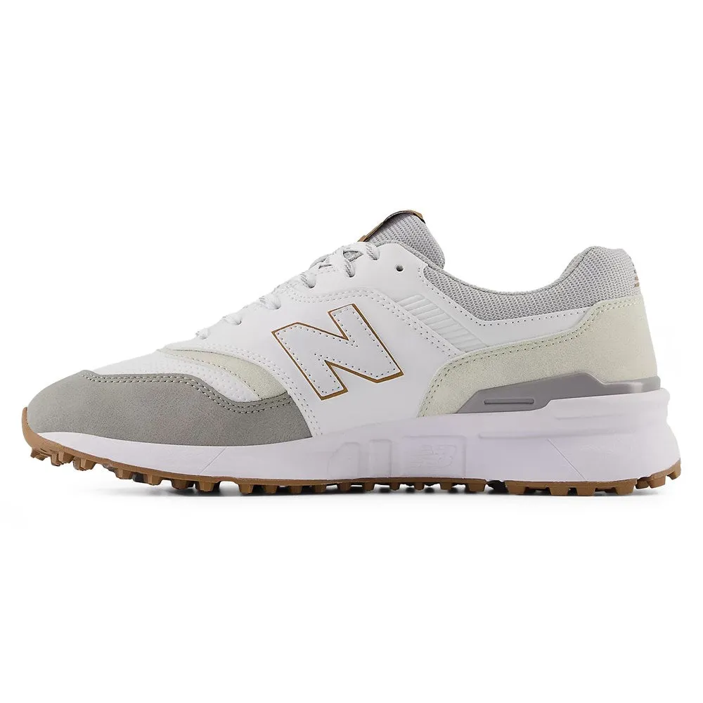 New Balance 997 Spikeless Wide (Ee) Golf Shoes - White/Grey Gear Up and Go Empower Your Journey