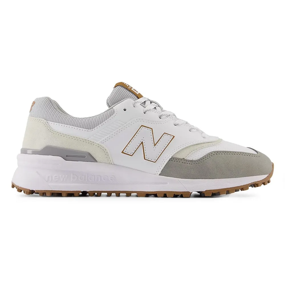 Holiday Sale New Balance 997 Spikeless Wide (Ee) Golf Shoes - White/Grey