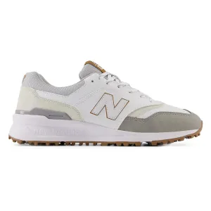 Affordable Define Your Own Way New Balance 997 Spikeless Wide (Ee) Golf Shoes - White/Grey
