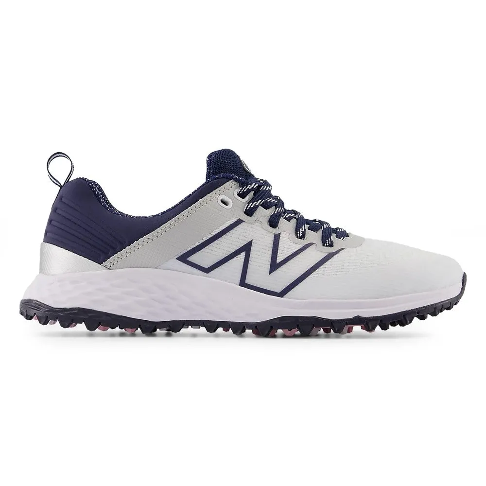 Christmas Day Sale Built for the Bold New Balance Women'S Fresh Foam Contend V2 Wide Spikeless Golf Shoes -White/Navy
