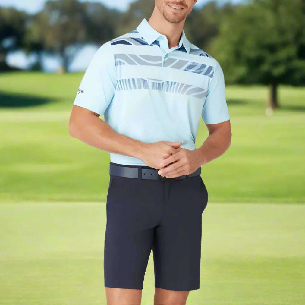 Callaway Trippy Block Polo Shirt - Arctic Paradise All Eyes on You Own the Vibe
