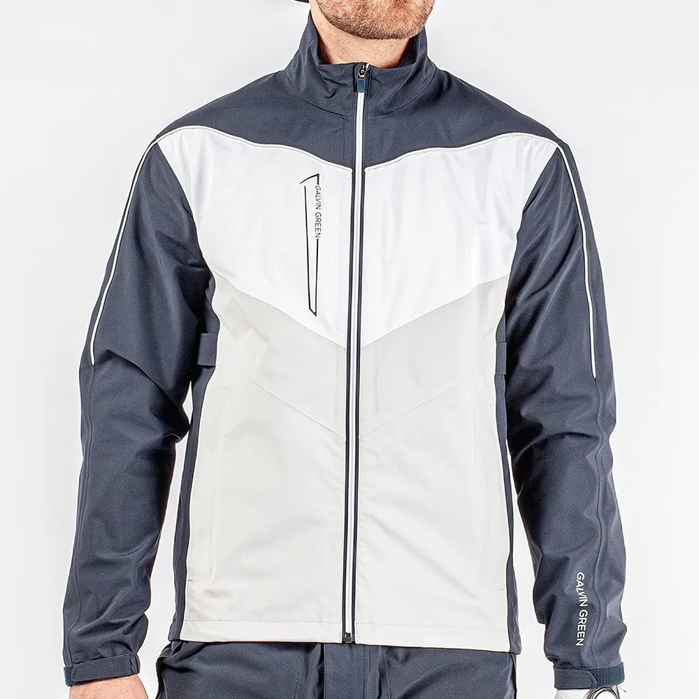 Galvin Green Armstrong Gore-Tex Paclite Waterproof Jacket - Navy/Cool Grey/White Move Beyond Ordinary Step Out Boldly