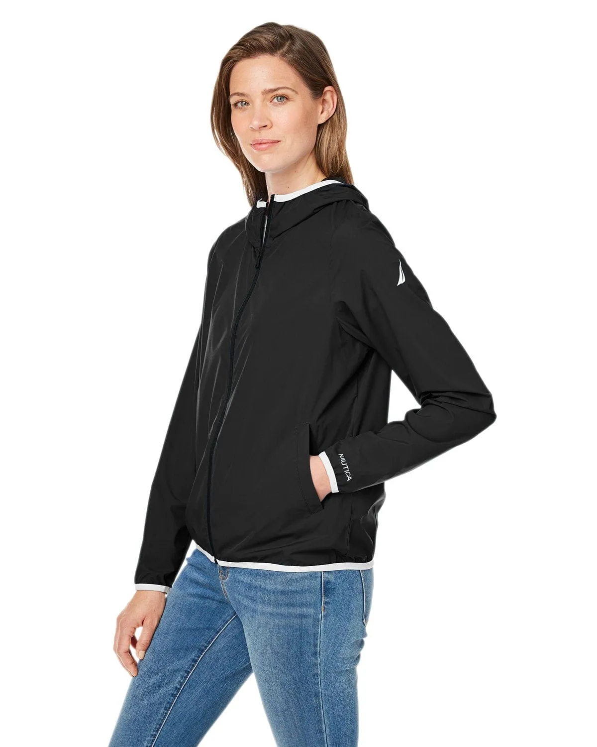 Nautica - Women'S Stillwater Windbreaker Jacket Made to Move