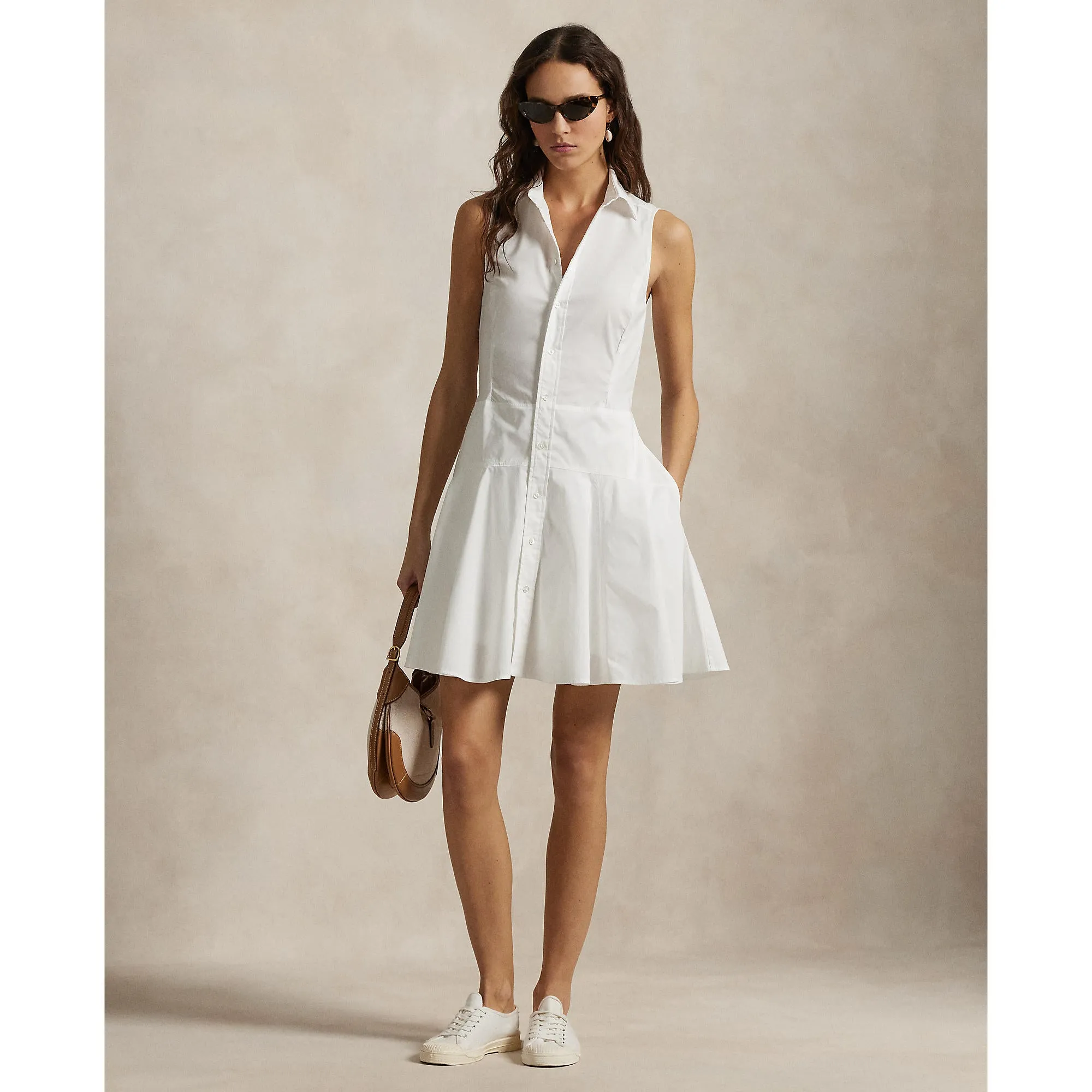 No Limits, Just Style Economical Rlx Ralph Lauren Women'S Sleeveless Jenna Dress - Ceramic White