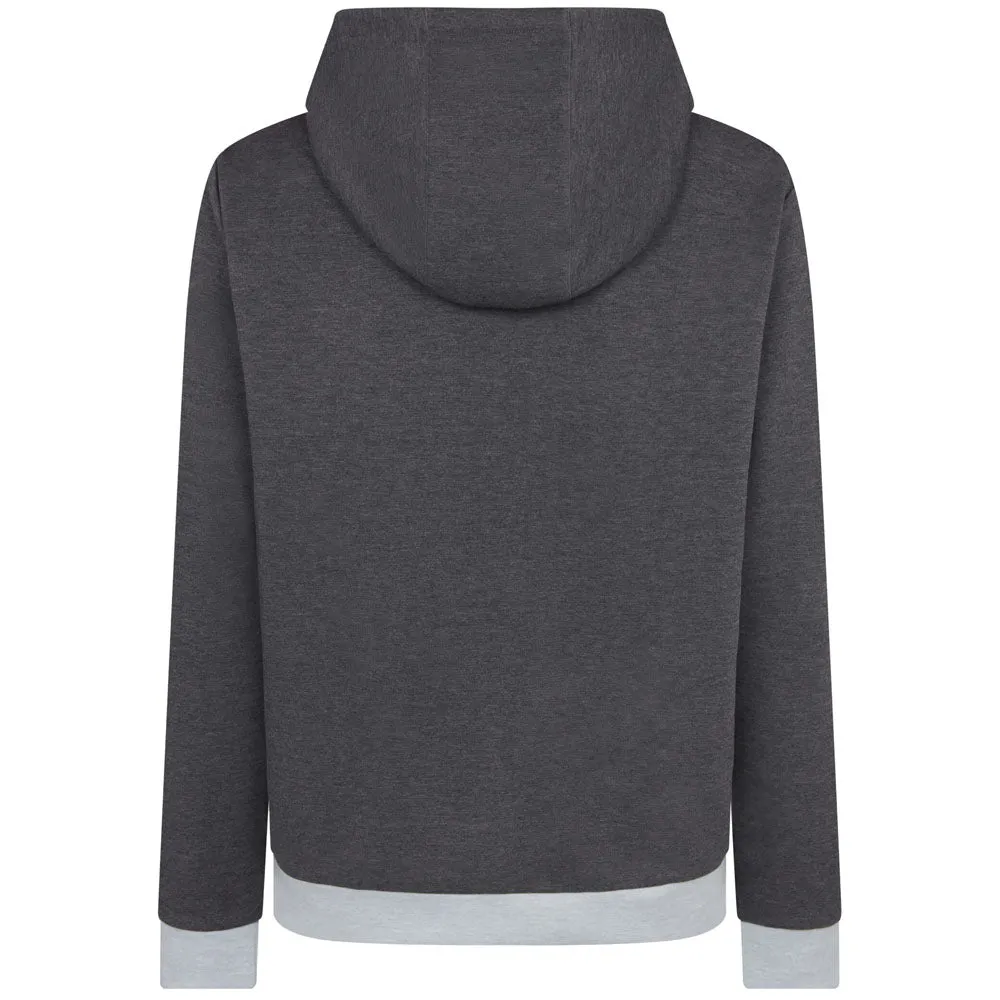 All Saints' Day Sale Fuel Your Fire Original Penguin 1/4 Zip Colour Block Hoodie - Dark Caviar Heather