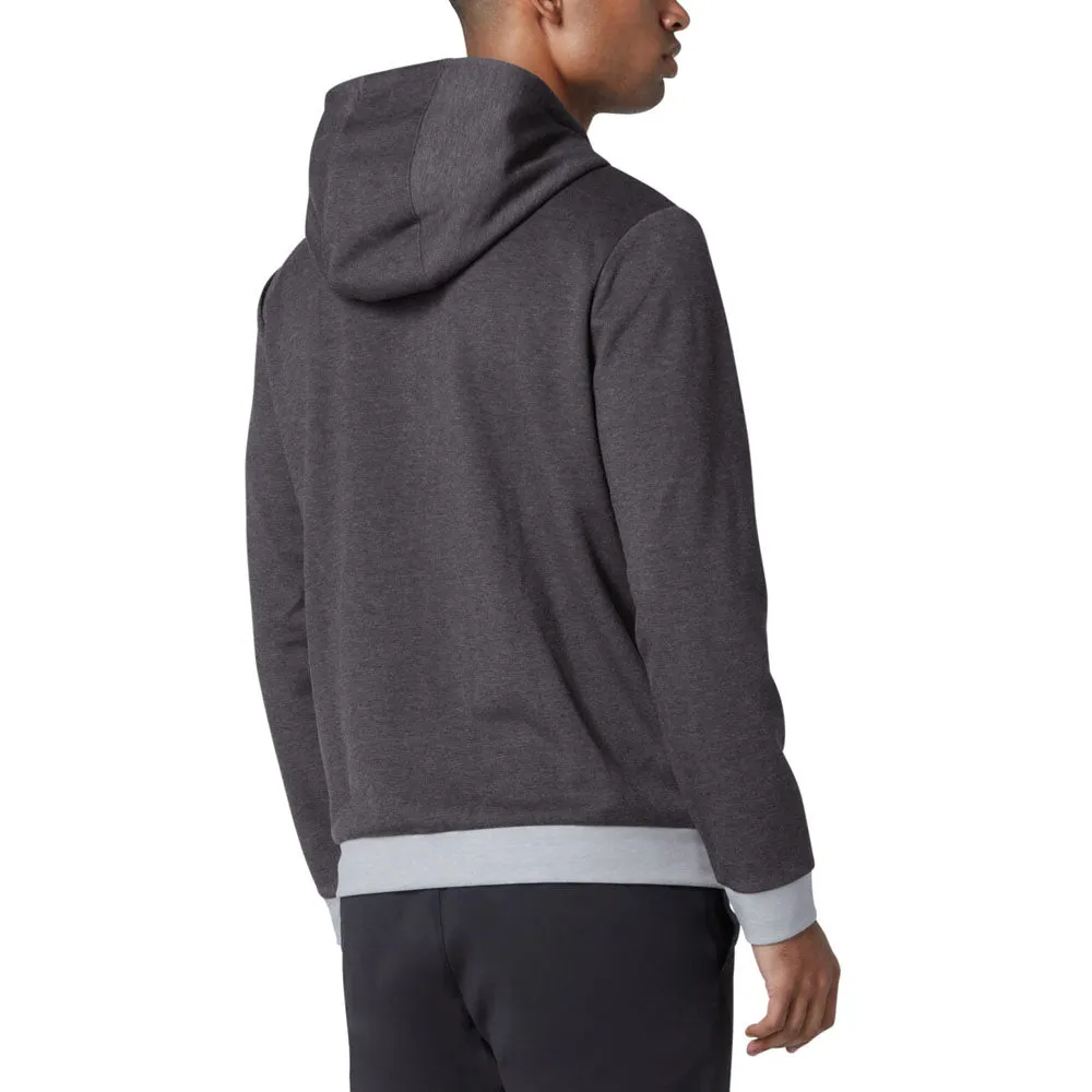 Original Penguin 1/4 Zip Colour Block Hoodie - Dark Caviar Heather Economical