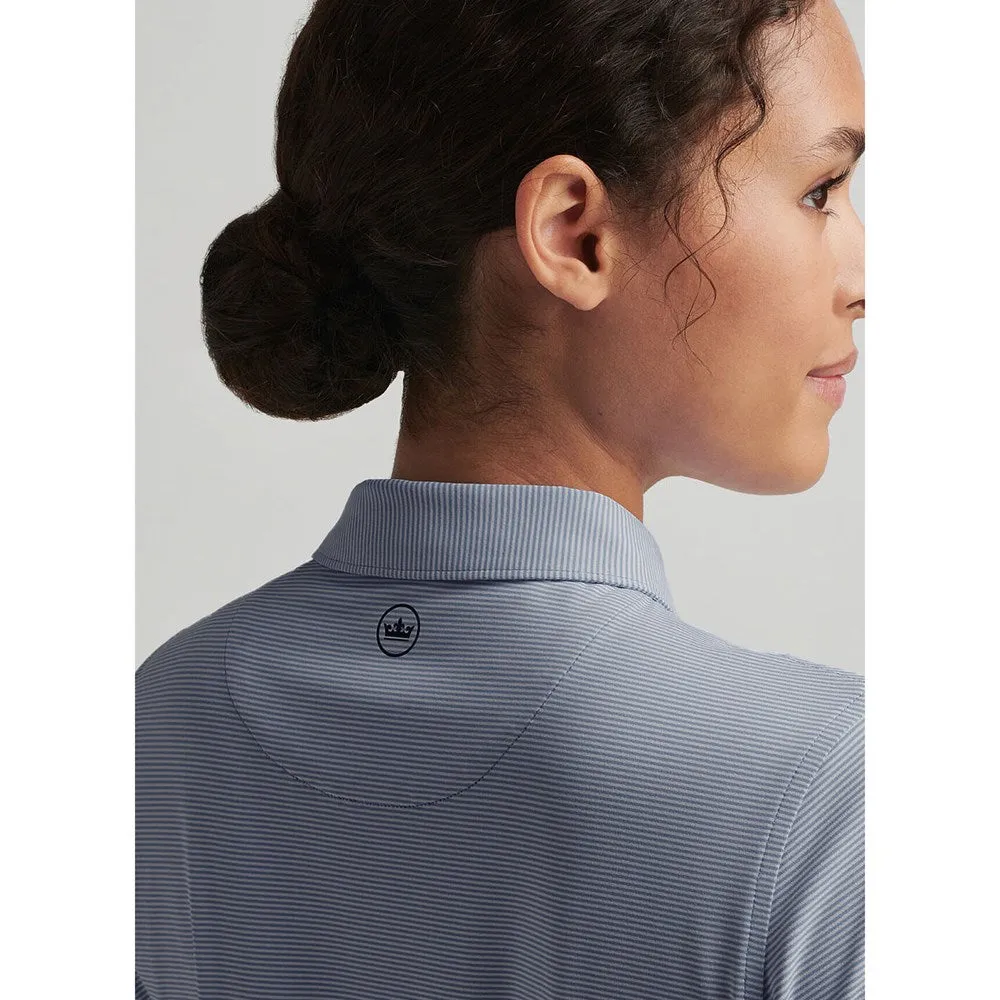 Peter Millar Women'S Jubilee Performance Stretch Jersey Golf Shirt - Navy/White Step into the Beat Confidence Starts Here