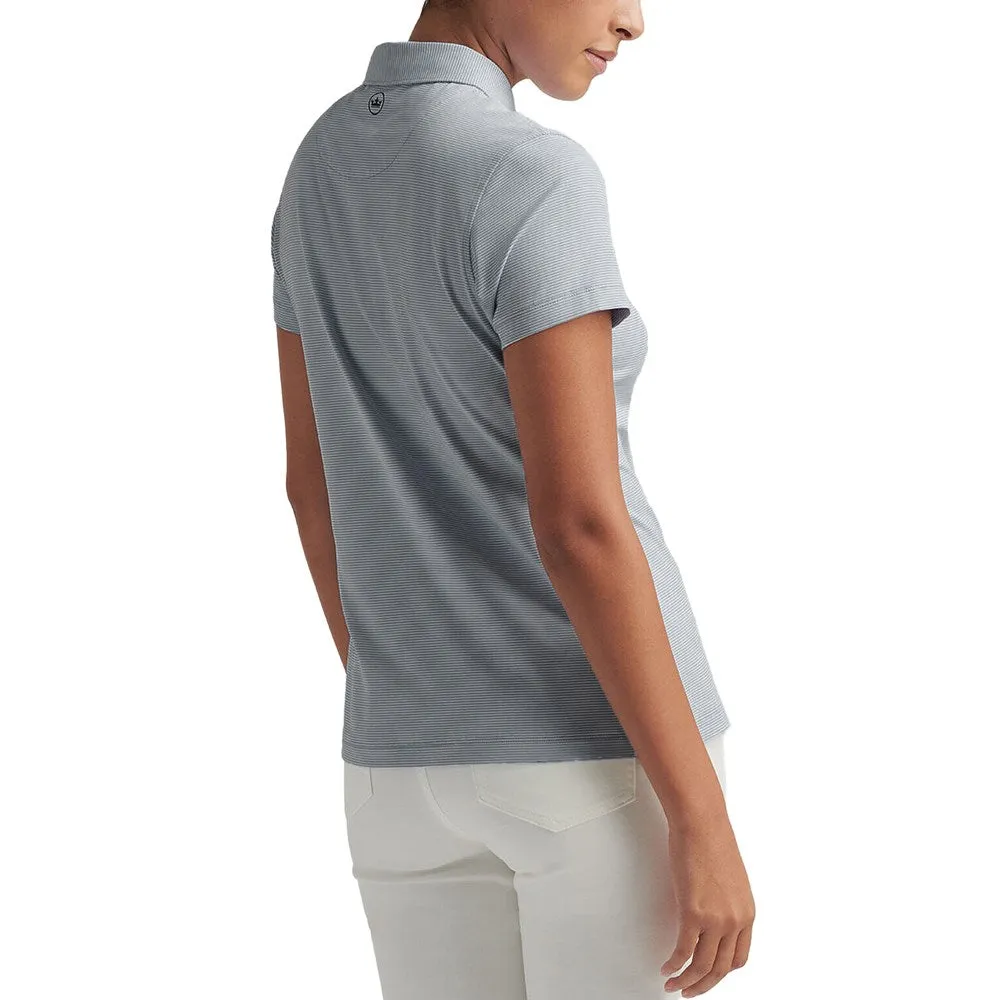 Dress from the Feet Up Stride with Confidence Peter Millar Women'S Jubilee Performance Stretch Jersey Golf Shirt - Navy/White
