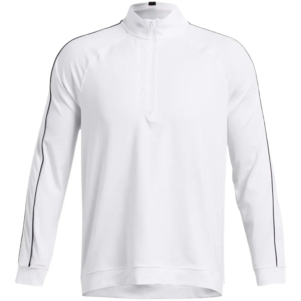 The Fast Lane Choice Under Armour Storm Midlayer 1/2 Zip Pullover - White/Midnight Navy/White