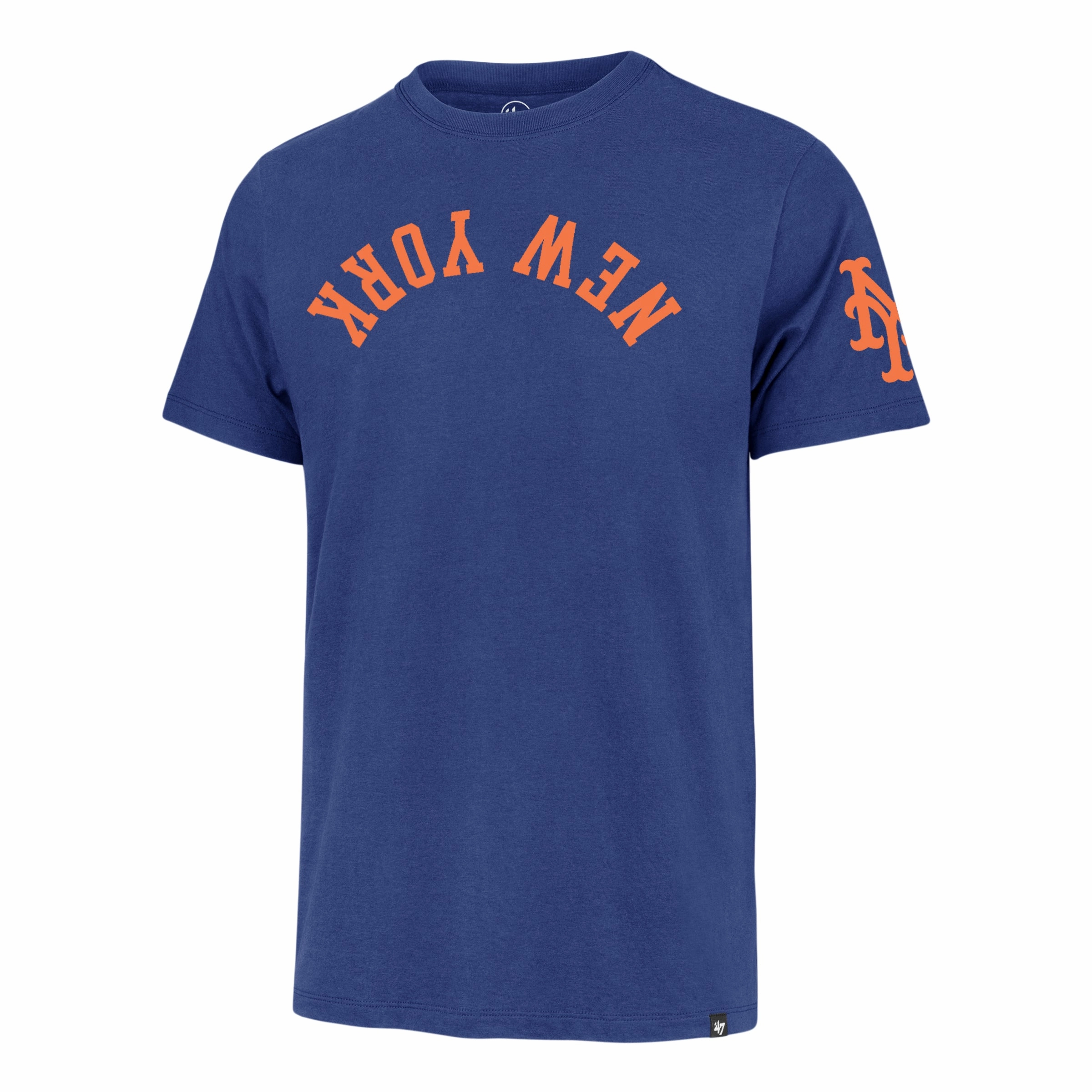 NEW YORK METS UPSIDE DOWN TWO PEAT '47 FRANKLIN TEE