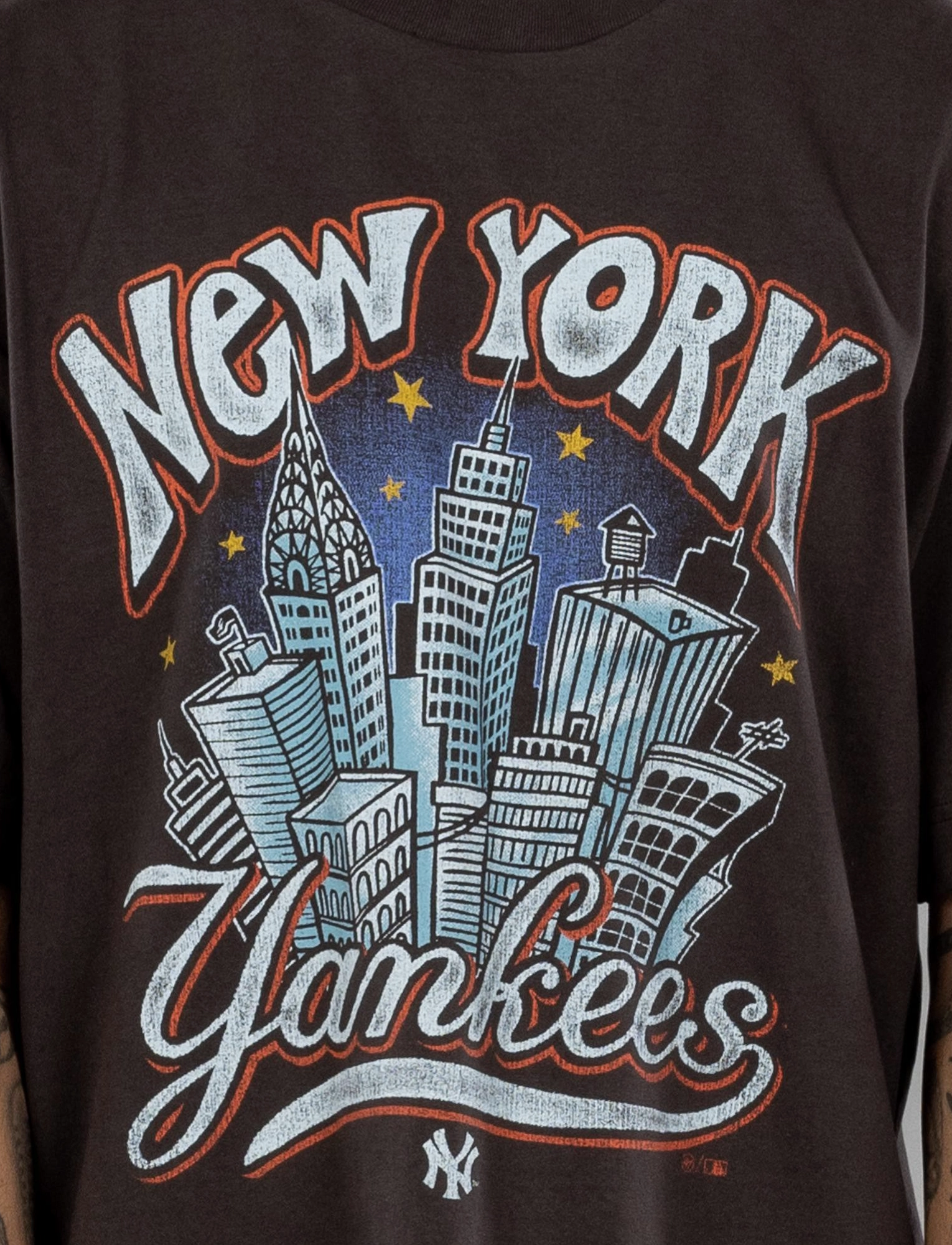 New York Yankees '47 MLB City Vintage Foundation T-Shirt - Carbonite