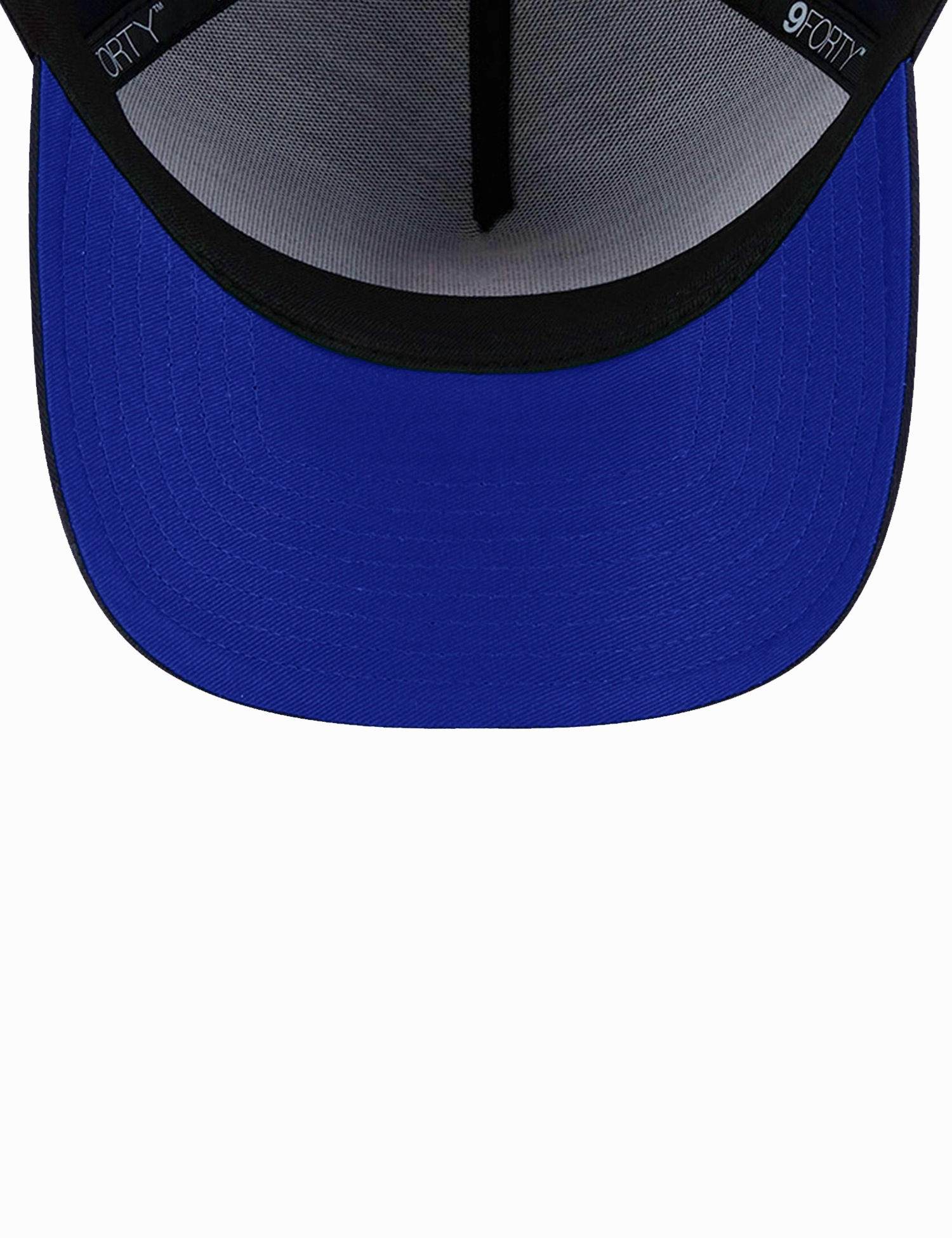 New York Yankees New Era MLB 9FORTY Royal Outline A-Frame Snapback Hat - Black