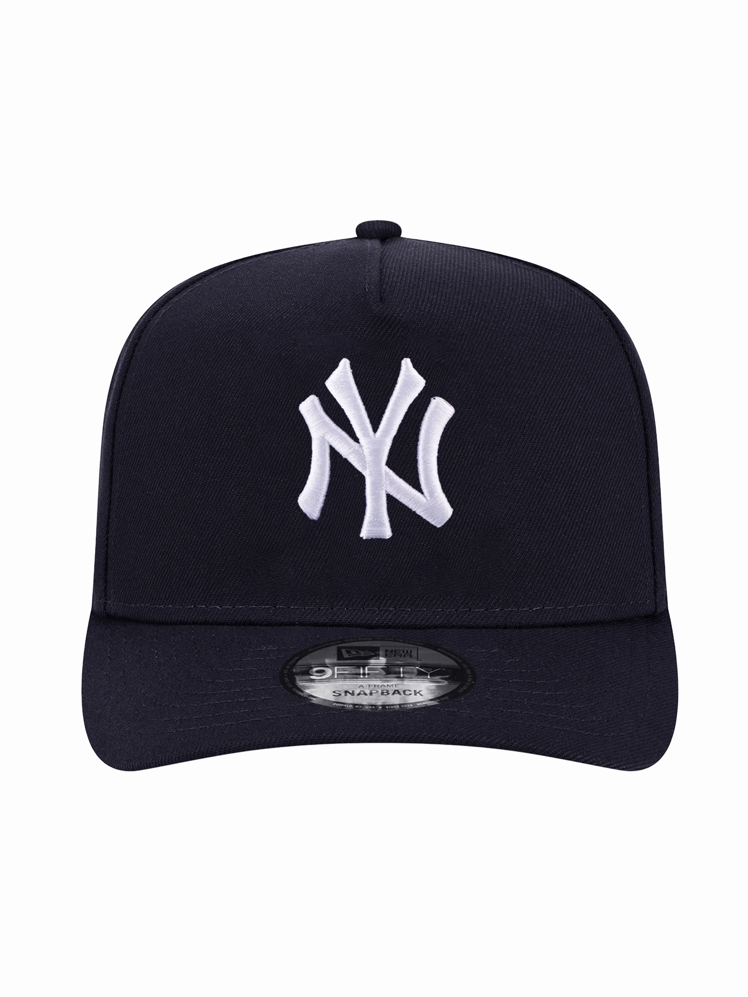 New York Yankees New Era MLB Team Pre-Curved 9FIFTY A-Frame Snapback Hat - Navy