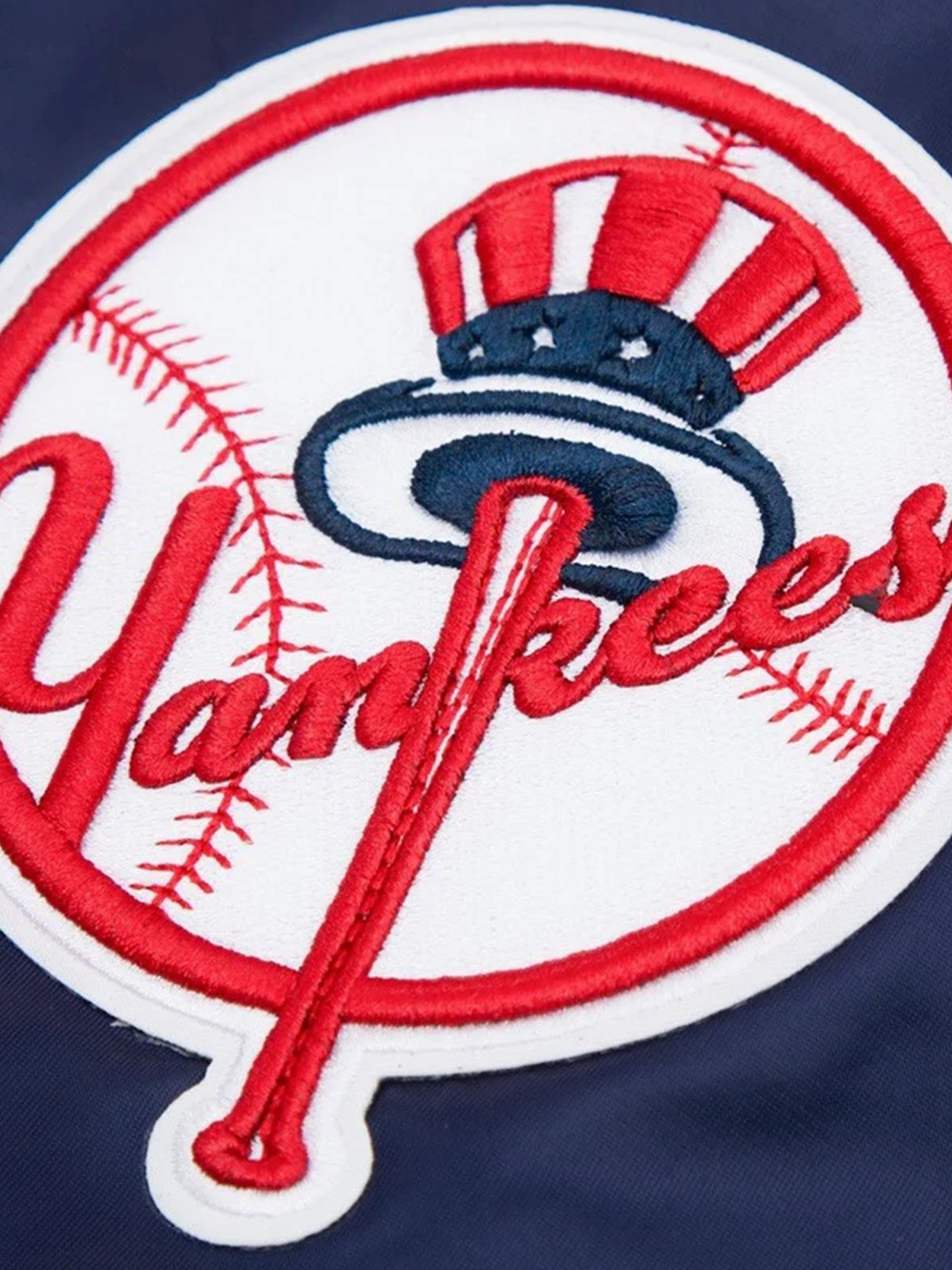 New York Yankees Pro Standard MLB Team Classic Satin Button Jacket - Navy