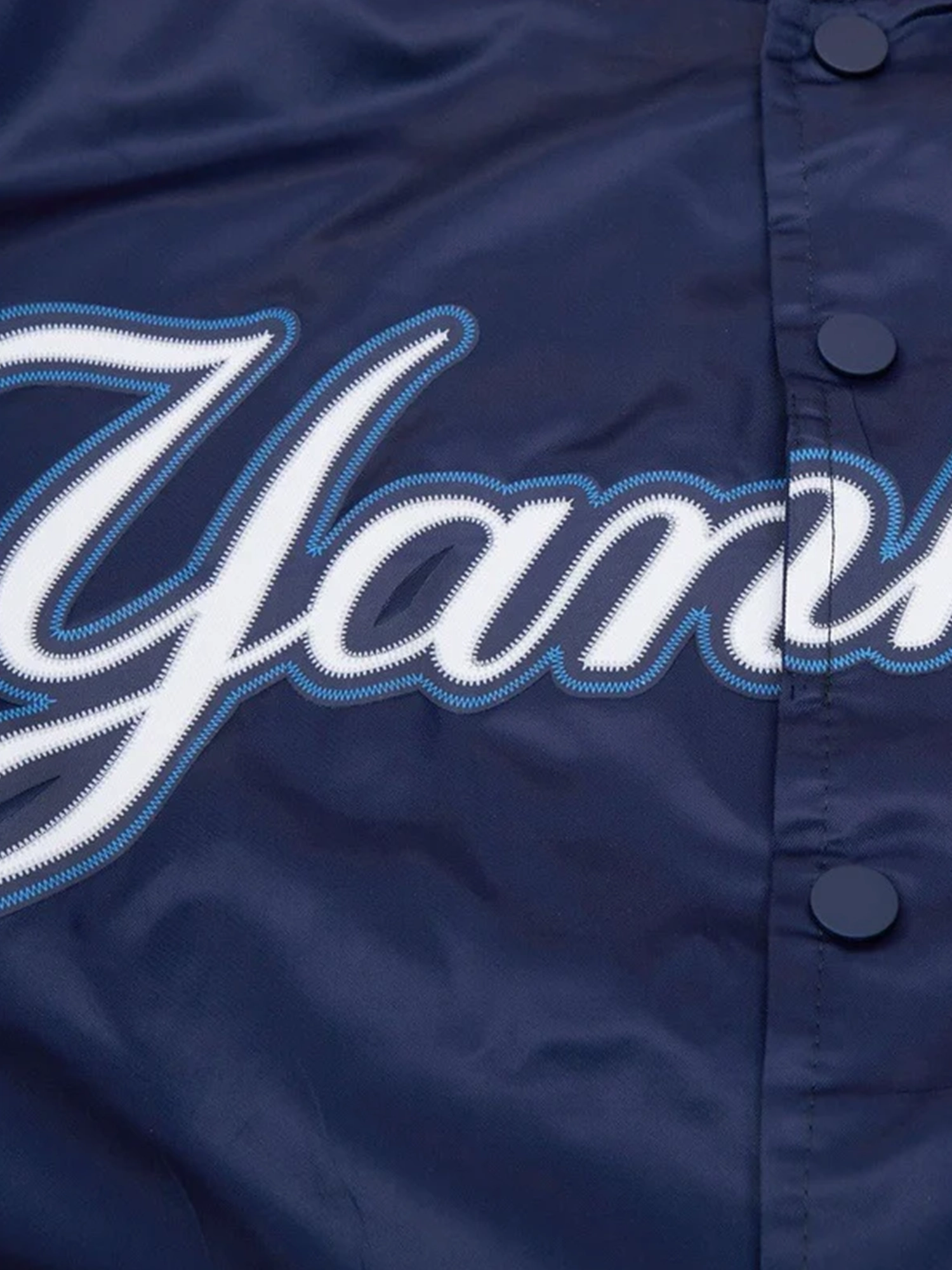 New York Yankees Pro Standard MLB Team Classic Satin Button Jacket - Navy