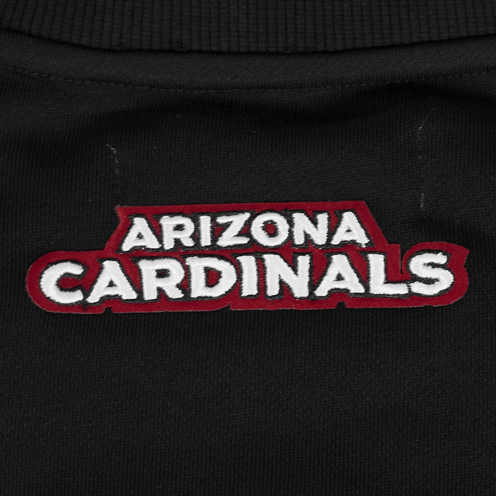 NFL ARIZONA CARDINALS CLASSIC WOMEN'S FLEECE CREWNECK (BLACK)