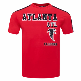 NFL ATLANTA FALCONS RETRO CLASSIC MEN'S STRIPED TEE (RED/BLACK)