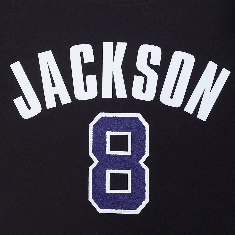 NFL BALTIMORE RAVENS LAMAR JACKSON #8 MEN'S TEE (BLACK)