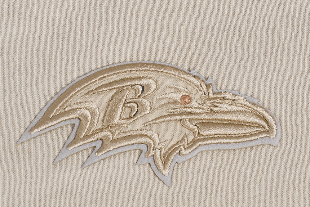 NFL BALTIMORE RAVENS NEUTRAL WOMEN'S CREWNECK (TAUPE)