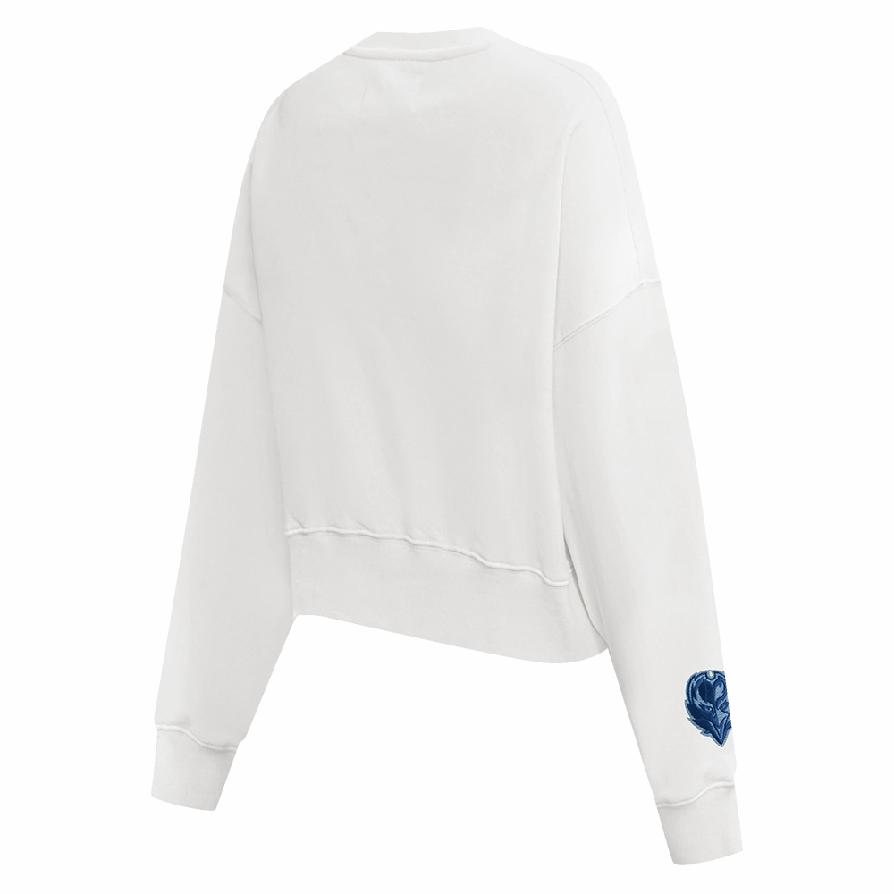 NFL BALTIMORE RAVENS VARSITY BLUES WOMEN'S CREWNECK (LINEN)