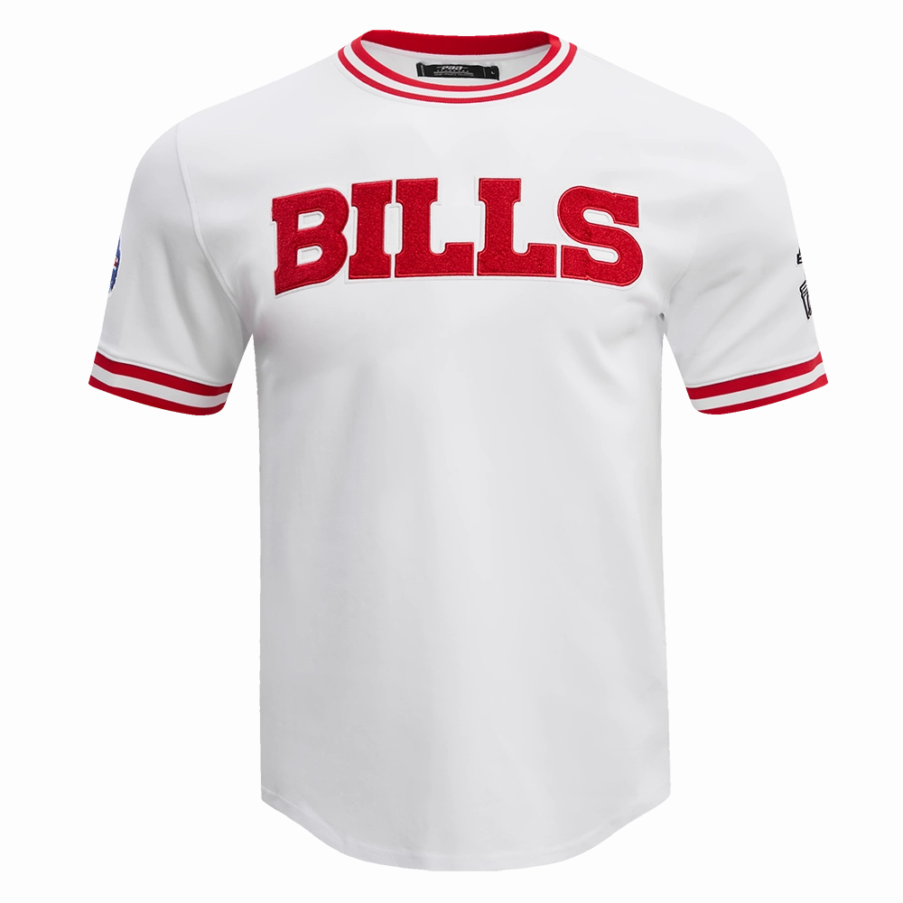 NFL BUFFALO BILLS CLASSIC CHENILLE MEN'S TEE (WHITE)