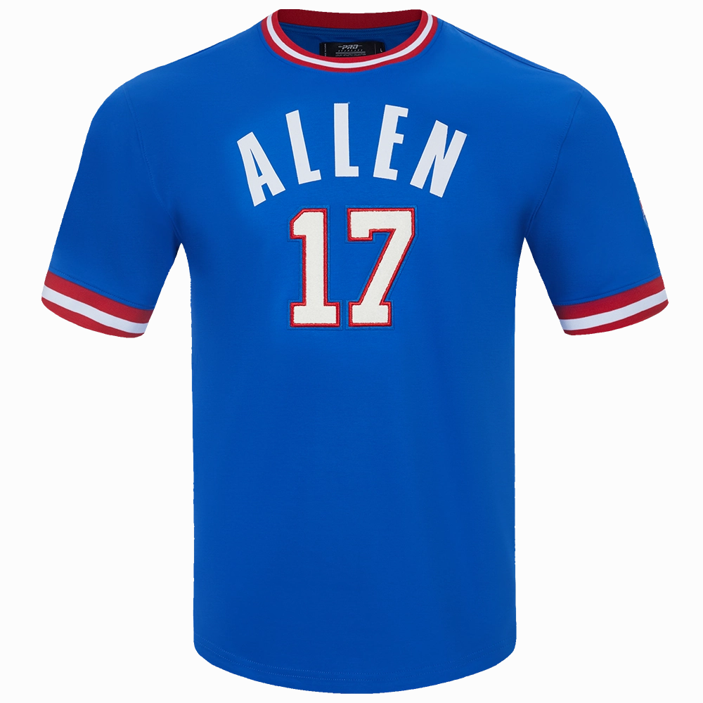 NFL BUFFALO BILLS JOSH ALLEN #17 MEN'S TEE (ROYAL BLUE/RED)