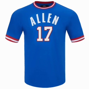NFL BUFFALO BILLS JOSH ALLEN #17 MEN'S TEE (ROYAL BLUE/RED)