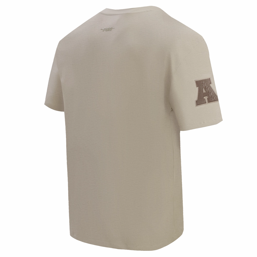 NFL BUFFALO BILLS NEUTRAL COTTON JERSEY DROP SHOULDER TEE (TAUPE)