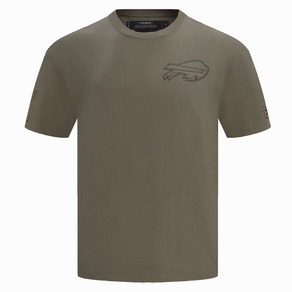 NFL BUFFALO BILLS NEUTRAL DROP SHOULDER MEN'S TEE (DARK TAUPE)