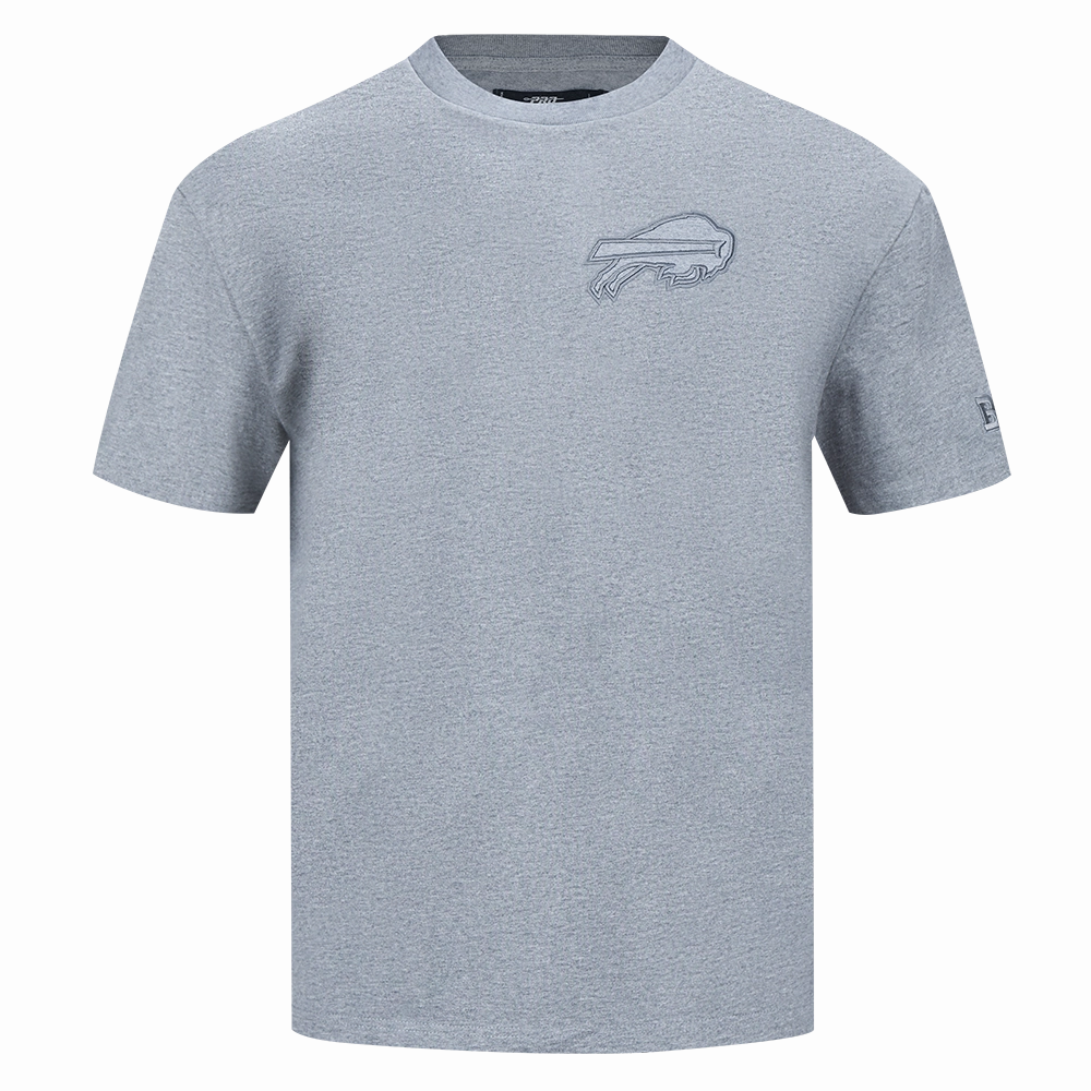 NFL BUFFALO BILLS NEUTRAL MEN'S DROP SHOULDER TEE (DARK HEATHER GRAY)