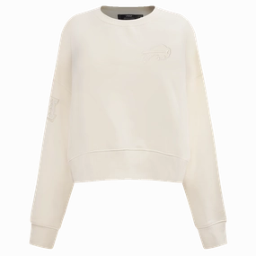 NFL BUFFALO BILLS NEUTRAL WOMEN'S CREWNECK (EGGSHELL)