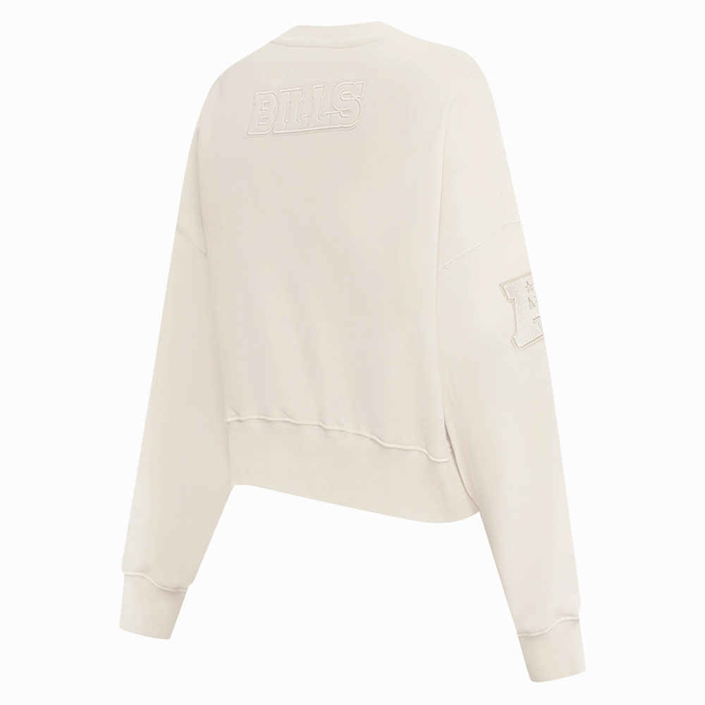 NFL BUFFALO BILLS NEUTRAL WOMEN'S CREWNECK (EGGSHELL)