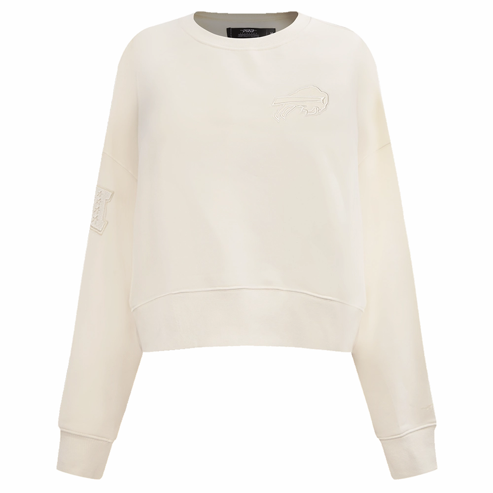 NFL BUFFALO BILLS NEUTRAL WOMEN'S CREWNECK (EGGSHELL)