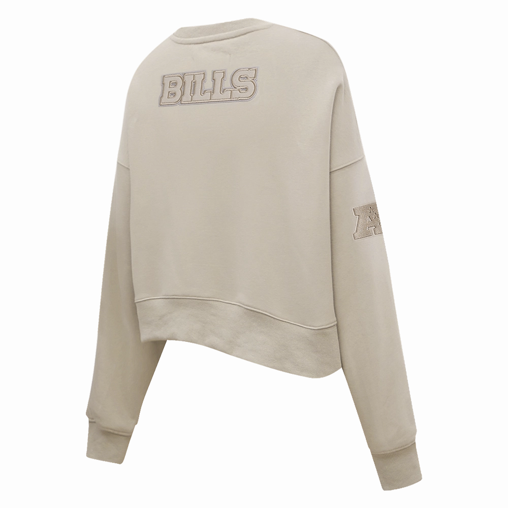 NFL BUFFALO BILLS NEUTRAL WOMEN'S CREWNECK (TAUPE)