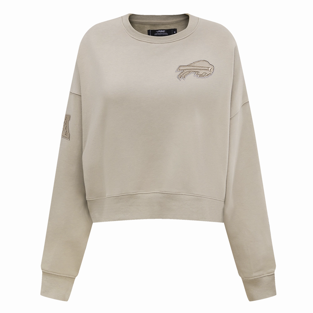 NFL BUFFALO BILLS NEUTRAL WOMEN'S CREWNECK (TAUPE)
