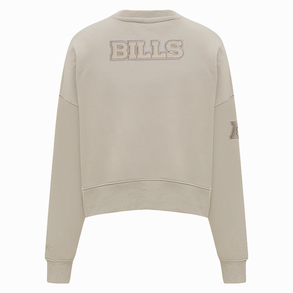 NFL BUFFALO BILLS NEUTRAL WOMEN'S CREWNECK (TAUPE)