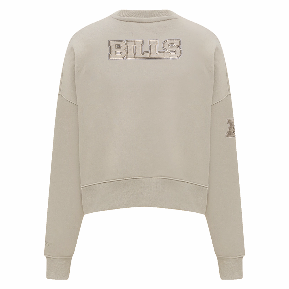 NFL BUFFALO BILLS NEUTRAL WOMEN'S CREWNECK (TAUPE)