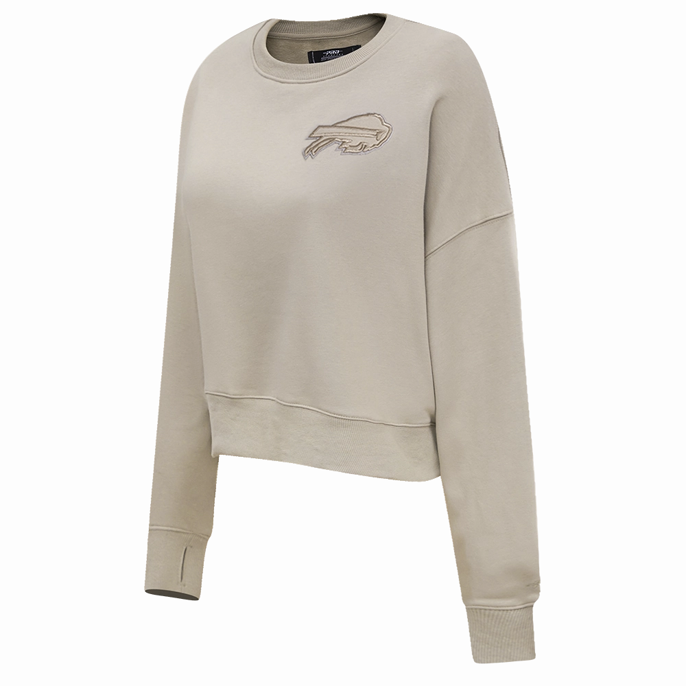 NFL BUFFALO BILLS NEUTRAL WOMEN'S CREWNECK (TAUPE)
