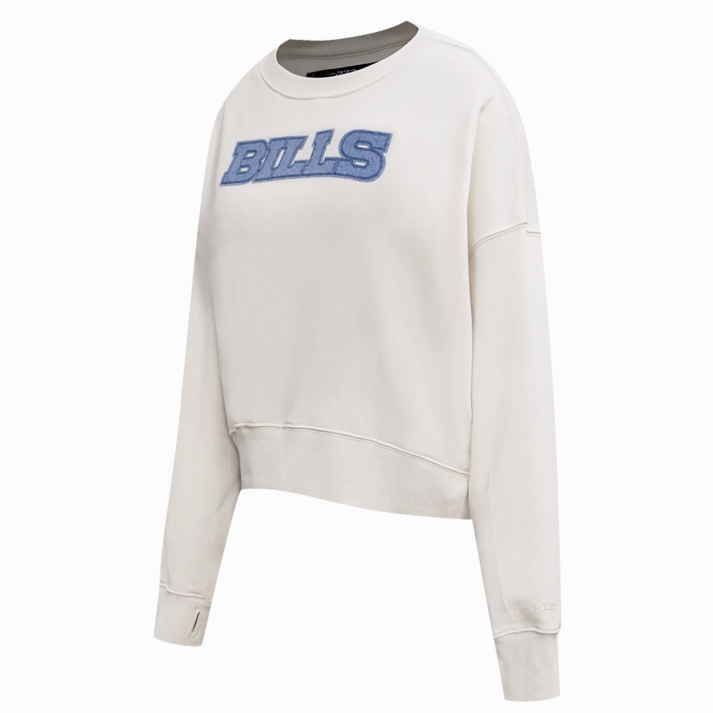 NFL BUFFALO BILLS VARSITY BLUES WOMEN'S CREWNECK (LINEN)