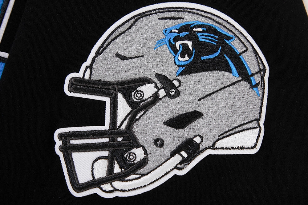 NFL CAROLINA PANTHERS CLASSIC CHENILLE MEN'S   TEE (BLACK)