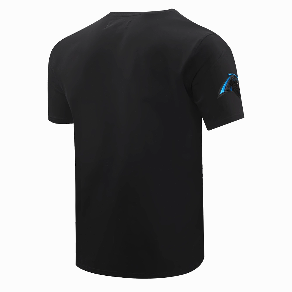 NFL CAROLINA PANTHERS CLASSIC CHENILLE MEN'S   TEE (BLACK)