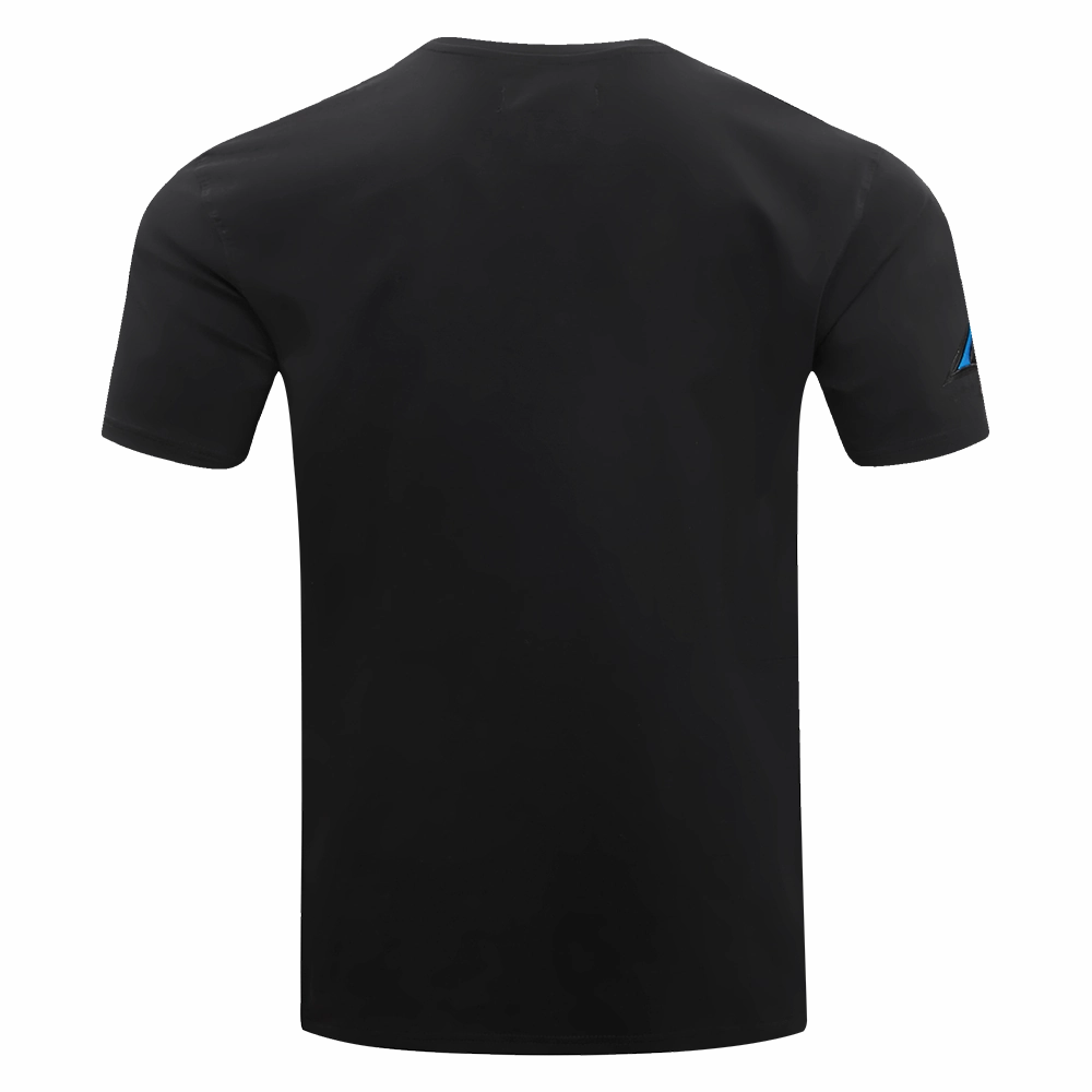 NFL CAROLINA PANTHERS CLASSIC CHENILLE MEN'S   TEE (BLACK)