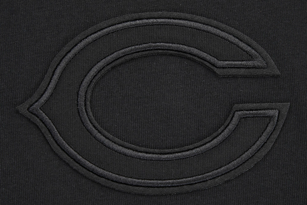 NFL CHICAGO BEARS NEUTRAL COTTON JERSEY DROP SHOULDER TEE (BLACK)